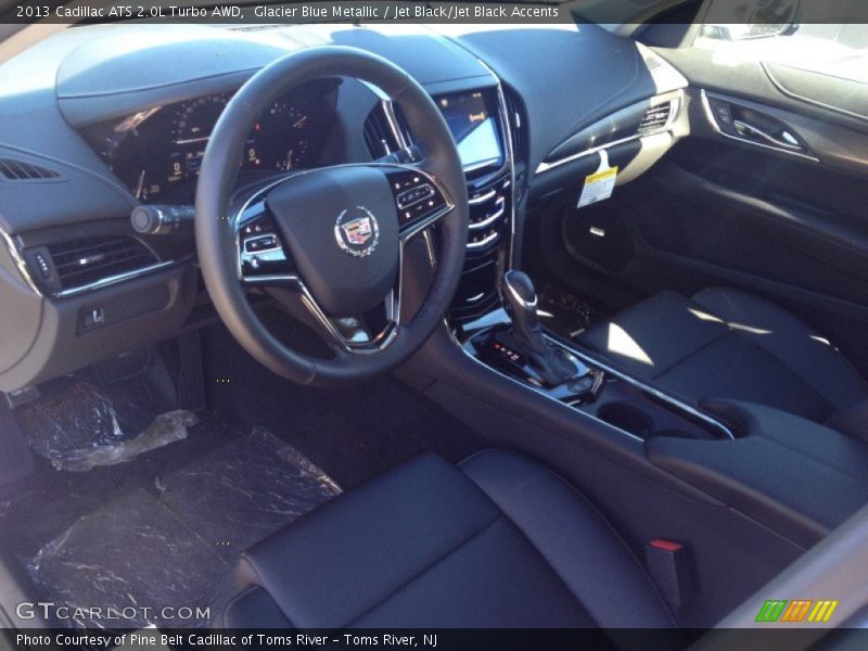 Glacier Blue Metallic / Jet Black/Jet Black Accents 2013 Cadillac ATS 2.0L Turbo AWD