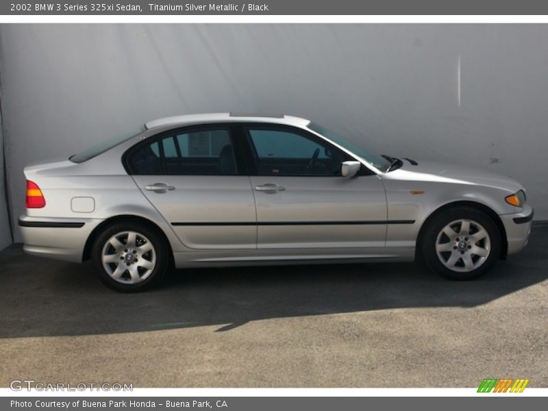 Titanium Silver Metallic / Black 2002 BMW 3 Series 325xi Sedan