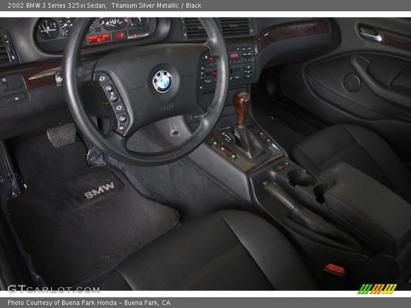 Titanium Silver Metallic / Black 2002 BMW 3 Series 325xi Sedan