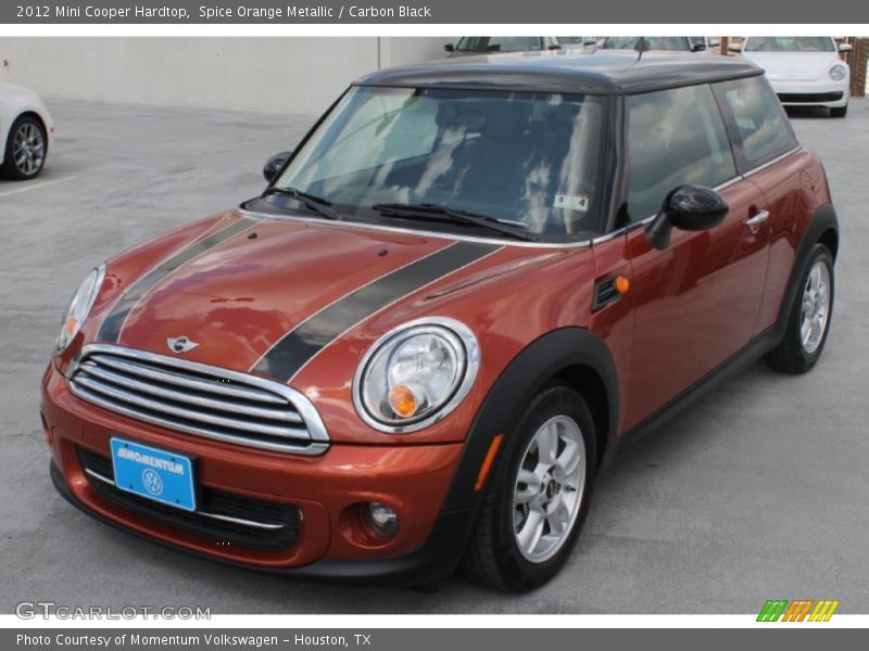 Spice Orange Metallic / Carbon Black 2012 Mini Cooper Hardtop