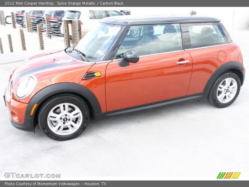 Spice Orange Metallic / Carbon Black 2012 Mini Cooper Hardtop