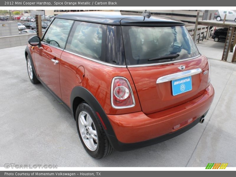 Spice Orange Metallic / Carbon Black 2012 Mini Cooper Hardtop