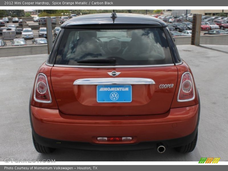 Spice Orange Metallic / Carbon Black 2012 Mini Cooper Hardtop