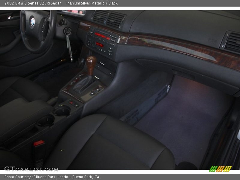 Titanium Silver Metallic / Black 2002 BMW 3 Series 325xi Sedan