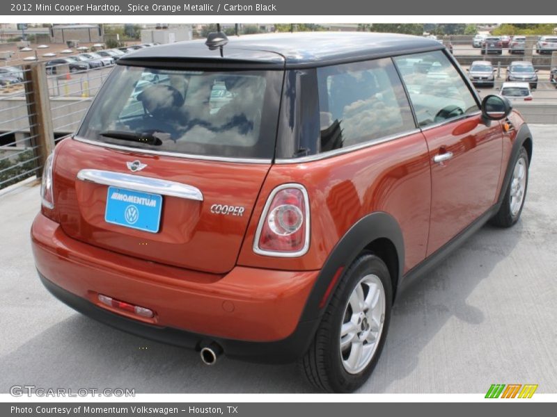 Spice Orange Metallic / Carbon Black 2012 Mini Cooper Hardtop