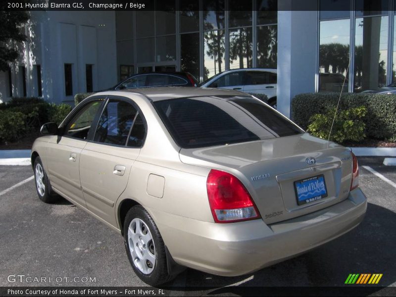 Champagne / Beige 2001 Hyundai Elantra GLS