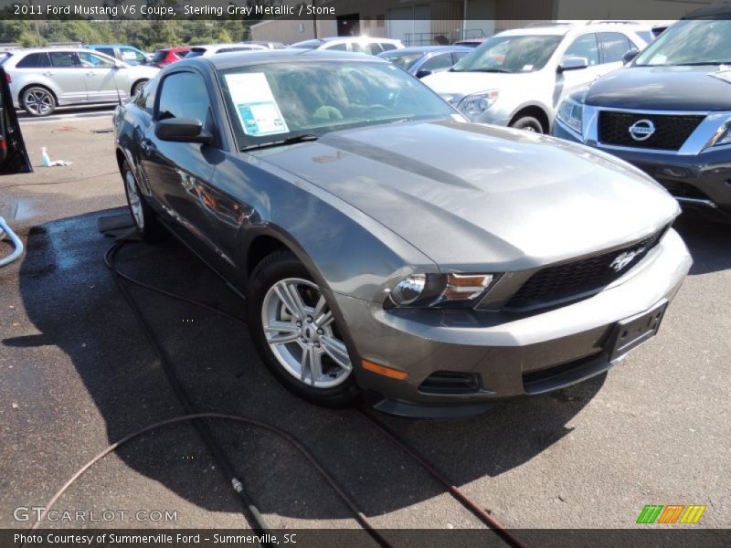 Sterling Gray Metallic / Stone 2011 Ford Mustang V6 Coupe