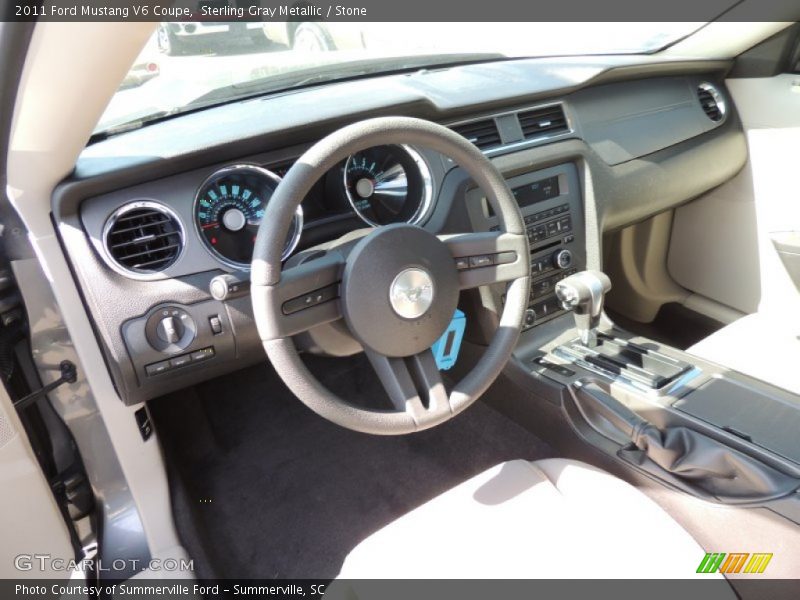 Sterling Gray Metallic / Stone 2011 Ford Mustang V6 Coupe