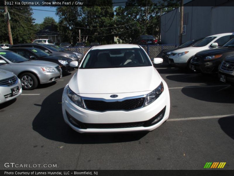 Snow White Pearl / Gray 2012 Kia Optima LX
