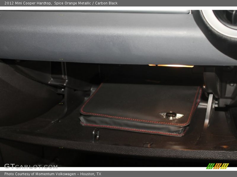 Spice Orange Metallic / Carbon Black 2012 Mini Cooper Hardtop