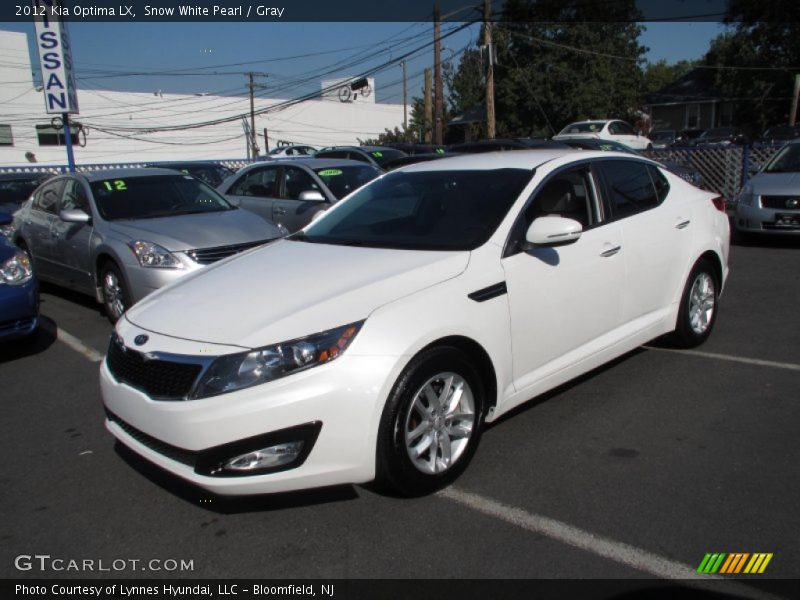 Snow White Pearl / Gray 2012 Kia Optima LX