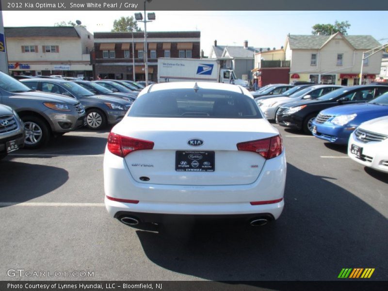 Snow White Pearl / Gray 2012 Kia Optima LX