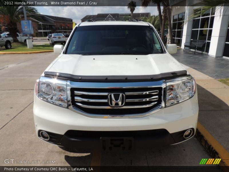 White Diamond Pearl / Gray 2012 Honda Pilot Touring