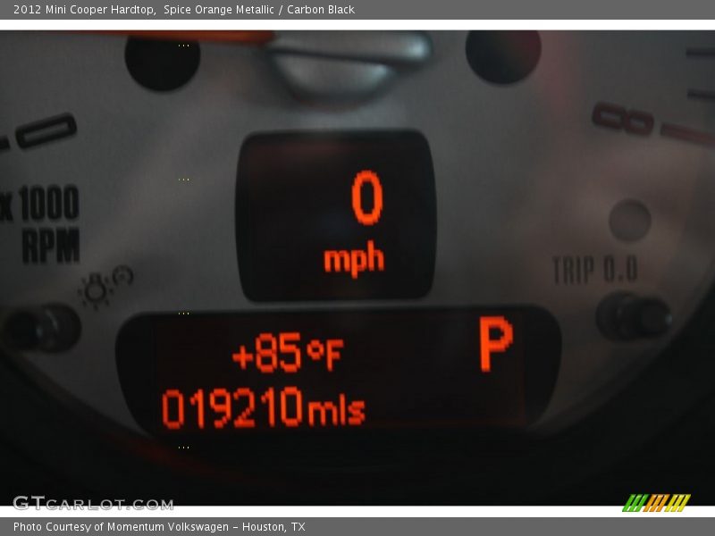 Spice Orange Metallic / Carbon Black 2012 Mini Cooper Hardtop