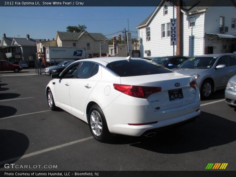 Snow White Pearl / Gray 2012 Kia Optima LX