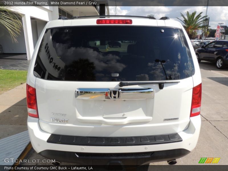 White Diamond Pearl / Gray 2012 Honda Pilot Touring