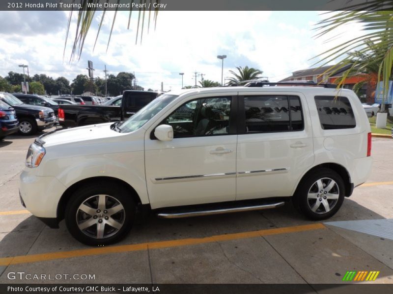 White Diamond Pearl / Gray 2012 Honda Pilot Touring