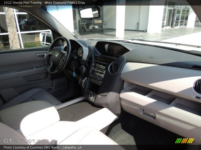 White Diamond Pearl / Gray 2012 Honda Pilot Touring