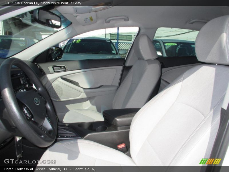 Snow White Pearl / Gray 2012 Kia Optima LX