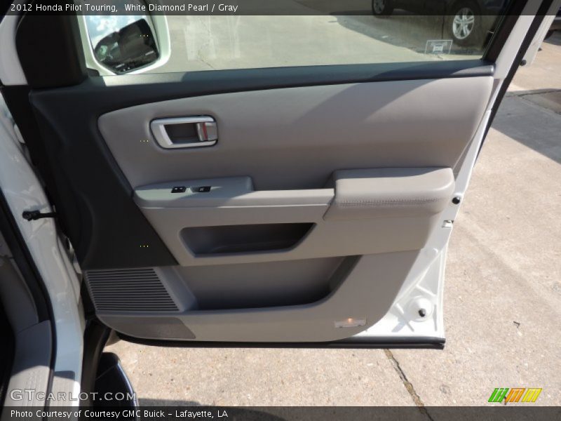 White Diamond Pearl / Gray 2012 Honda Pilot Touring