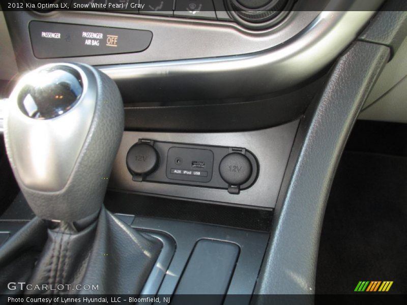 Snow White Pearl / Gray 2012 Kia Optima LX