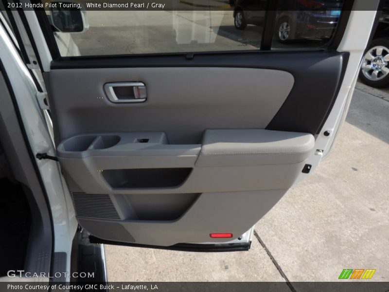 White Diamond Pearl / Gray 2012 Honda Pilot Touring