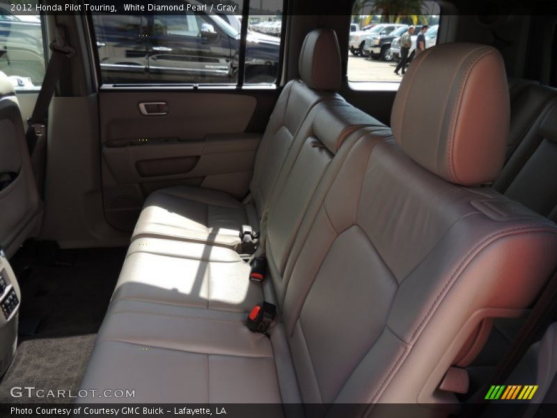 White Diamond Pearl / Gray 2012 Honda Pilot Touring