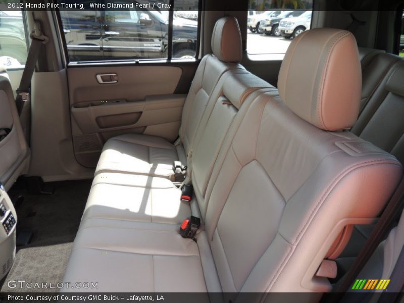 White Diamond Pearl / Gray 2012 Honda Pilot Touring