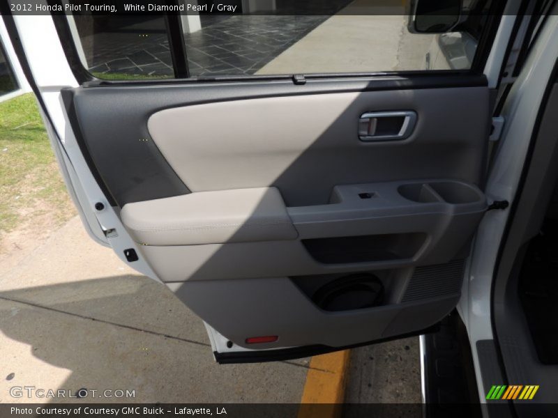 White Diamond Pearl / Gray 2012 Honda Pilot Touring