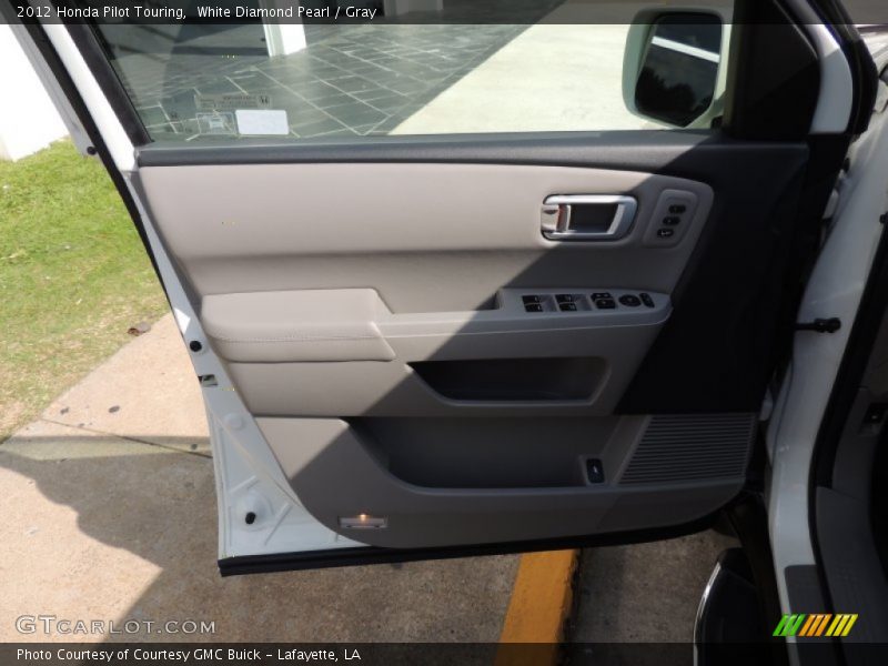 White Diamond Pearl / Gray 2012 Honda Pilot Touring