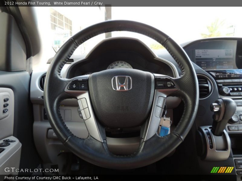 White Diamond Pearl / Gray 2012 Honda Pilot Touring