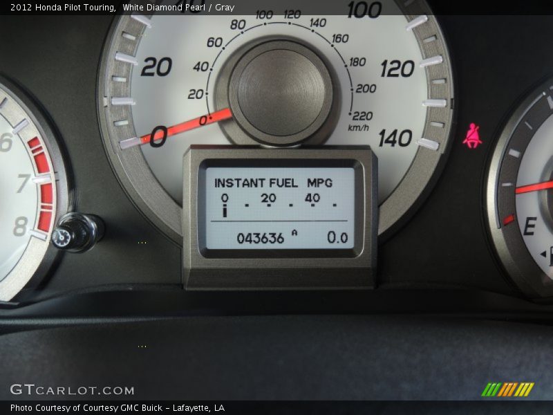 White Diamond Pearl / Gray 2012 Honda Pilot Touring
