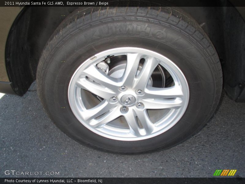 Espresso Brown / Beige 2011 Hyundai Santa Fe GLS AWD