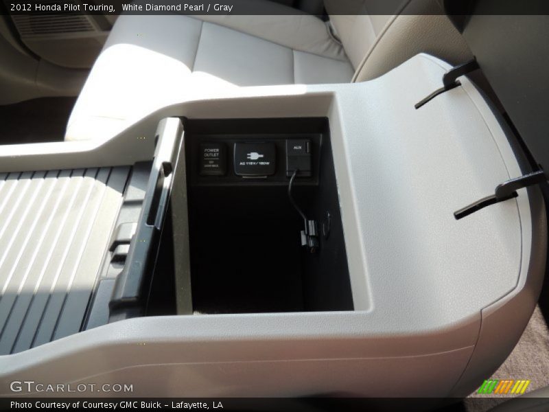 White Diamond Pearl / Gray 2012 Honda Pilot Touring