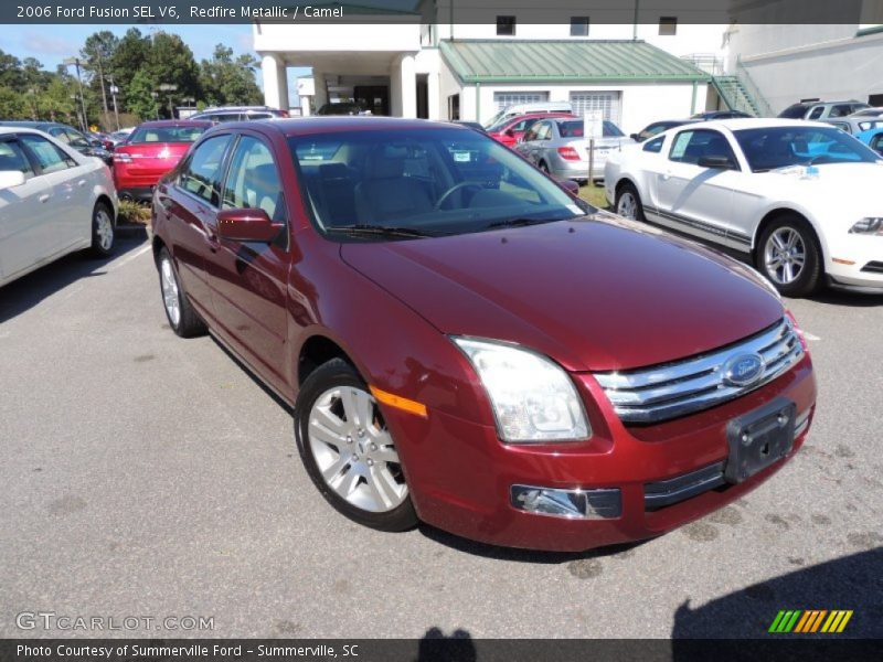 Redfire Metallic / Camel 2006 Ford Fusion SEL V6