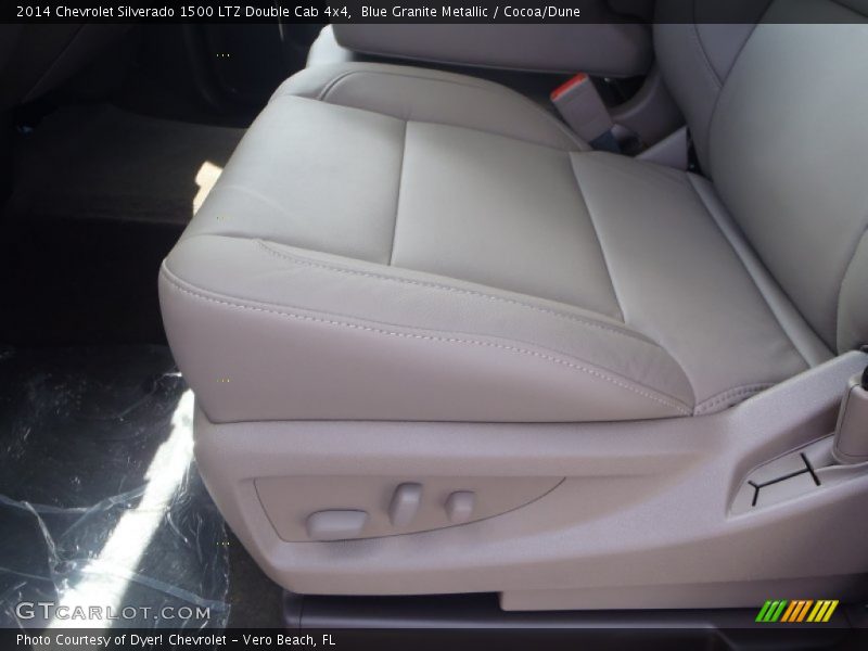 Blue Granite Metallic / Cocoa/Dune 2014 Chevrolet Silverado 1500 LTZ Double Cab 4x4