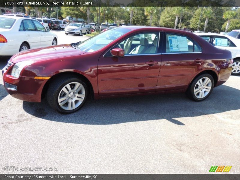 Redfire Metallic / Camel 2006 Ford Fusion SEL V6