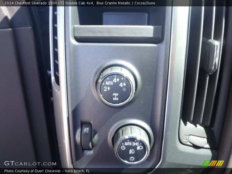 Blue Granite Metallic / Cocoa/Dune 2014 Chevrolet Silverado 1500 LTZ Double Cab 4x4
