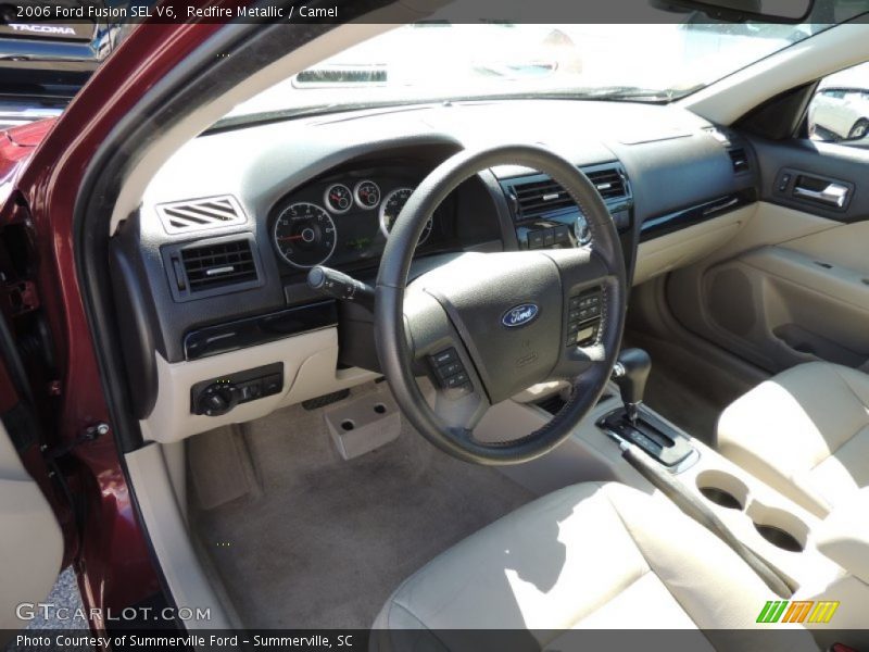 Redfire Metallic / Camel 2006 Ford Fusion SEL V6