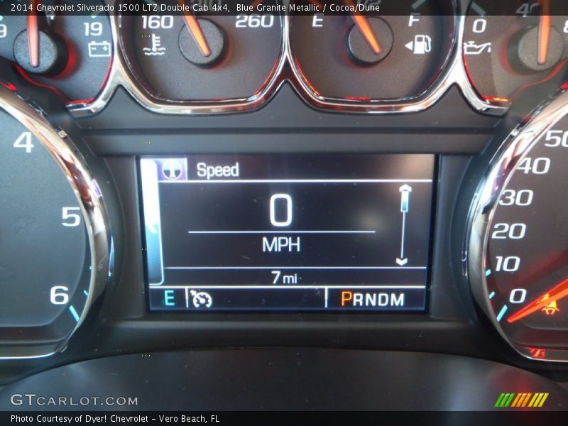 Blue Granite Metallic / Cocoa/Dune 2014 Chevrolet Silverado 1500 LTZ Double Cab 4x4