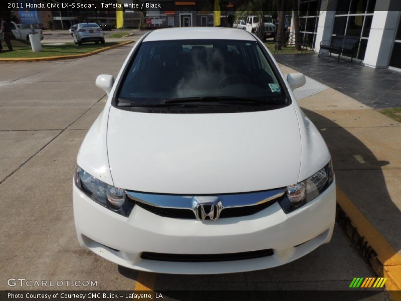 Taffeta White / Black 2011 Honda Civic LX-S Sedan