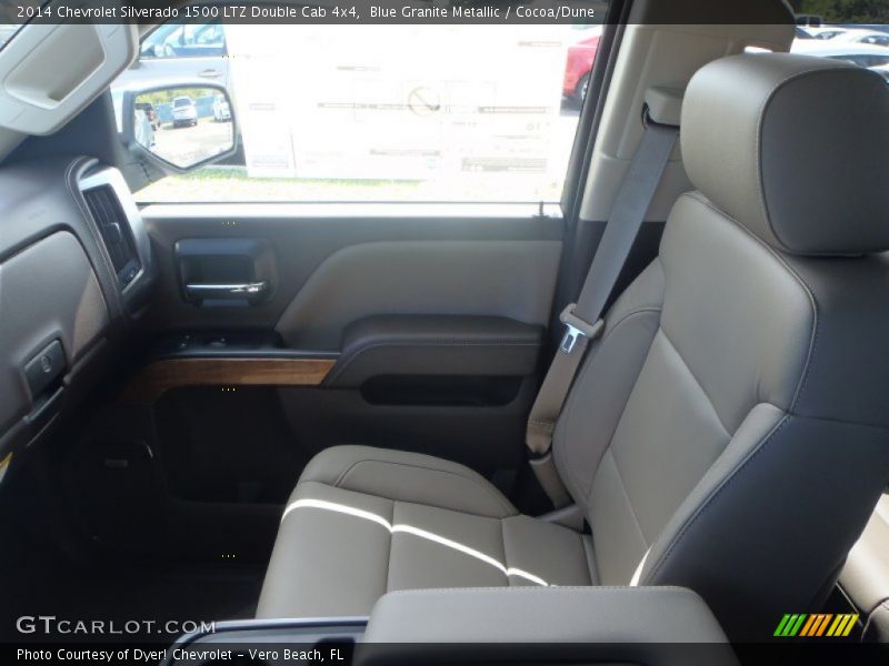 Blue Granite Metallic / Cocoa/Dune 2014 Chevrolet Silverado 1500 LTZ Double Cab 4x4