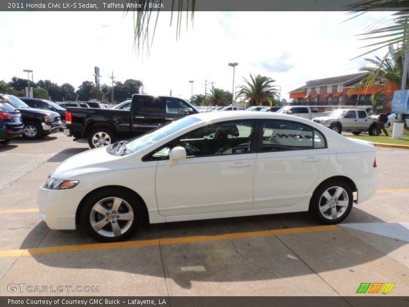 Taffeta White / Black 2011 Honda Civic LX-S Sedan