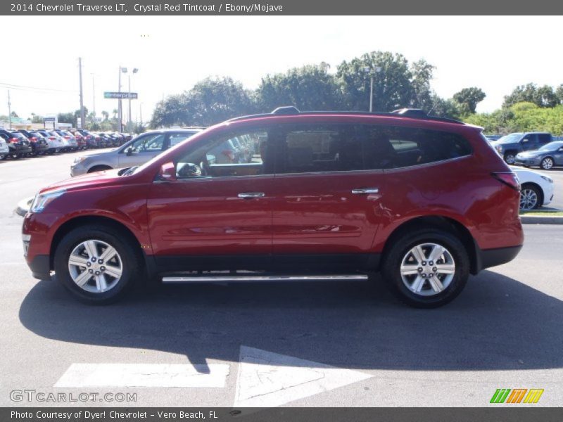 Crystal Red Tintcoat / Ebony/Mojave 2014 Chevrolet Traverse LT
