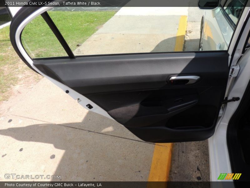Taffeta White / Black 2011 Honda Civic LX-S Sedan