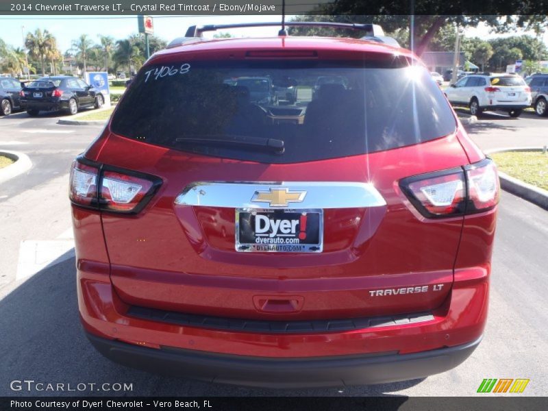 Crystal Red Tintcoat / Ebony/Mojave 2014 Chevrolet Traverse LT
