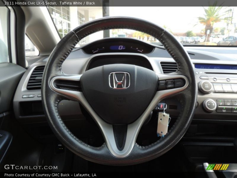 Taffeta White / Black 2011 Honda Civic LX-S Sedan