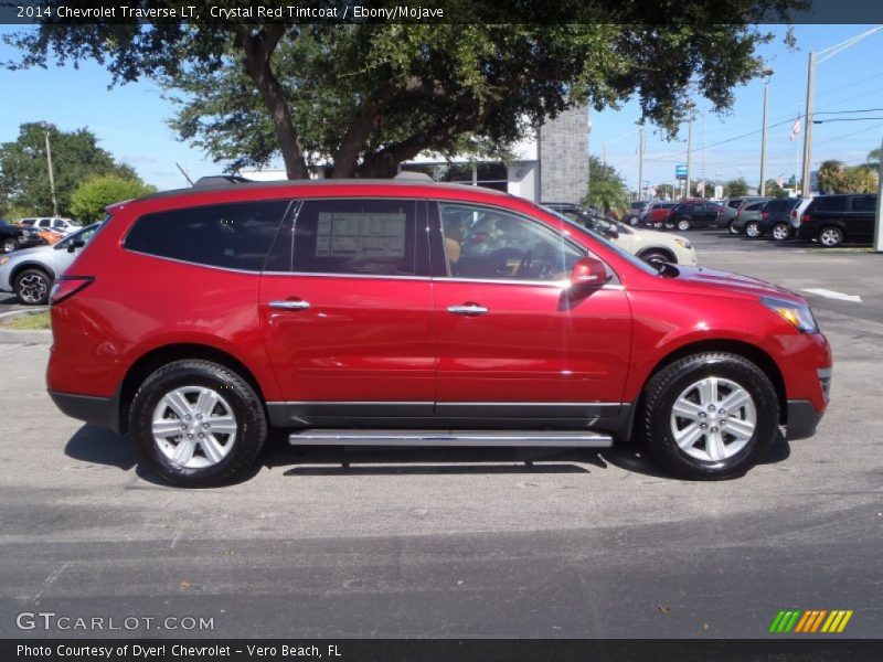 Crystal Red Tintcoat / Ebony/Mojave 2014 Chevrolet Traverse LT
