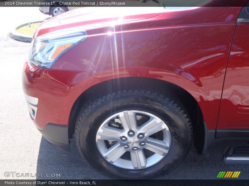 Crystal Red Tintcoat / Ebony/Mojave 2014 Chevrolet Traverse LT