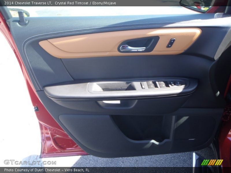 Crystal Red Tintcoat / Ebony/Mojave 2014 Chevrolet Traverse LT